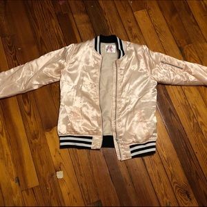 Pink bomber jacket from Justice